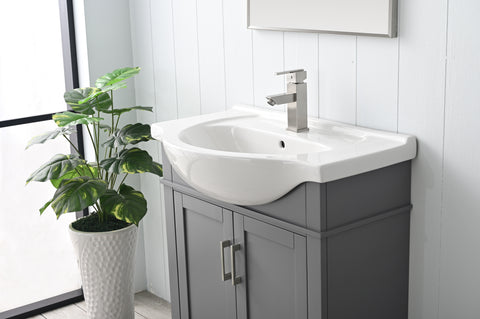 Ivy 30" Single Bathroom Vanity Set - Gray