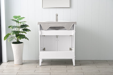 Ivy 30" Single Bathroom Vanity Set - White