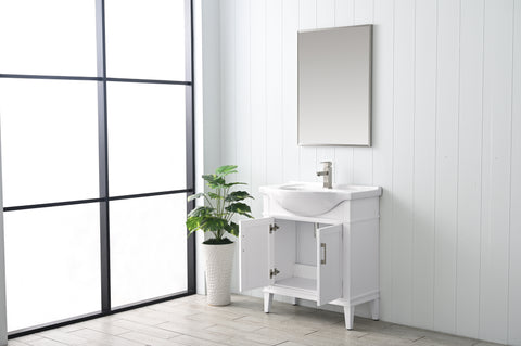 Ivy 30" Single Bathroom Vanity Set - White