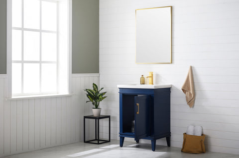 Avery 24" Single Bathroom Vanity Set - Navy Blue