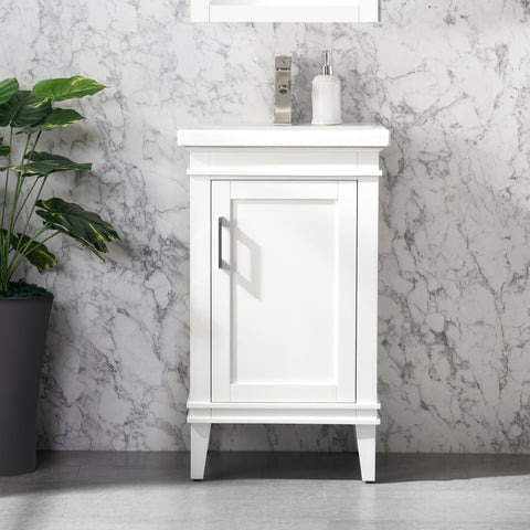Avery 20" Single Bathroom Vanity Set - White