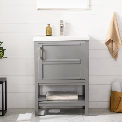 Bailey 24" Single Bathroom Vanity Set - Gray