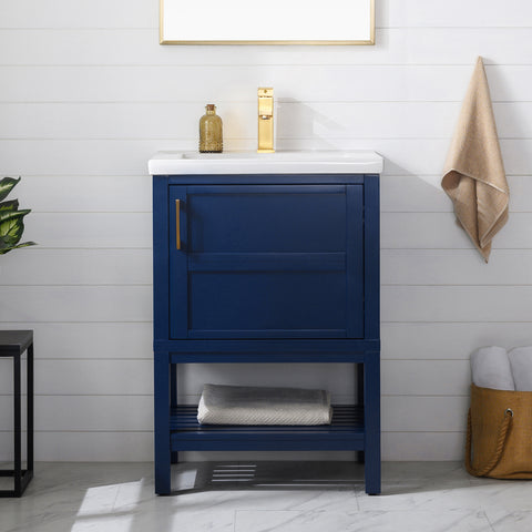 Bailey 24" Single Bathroom Vanity Set - Navy Blue
