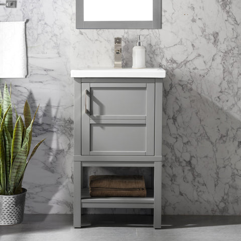 Bailey 20" Single Bathroom Vanity Set - Gray