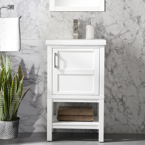 Bailey 20" Single Bathroom Vanity Set - White