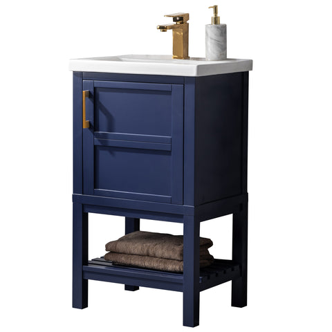 Bailey 20" Single Bathroom Vanity Set - Navy Blue