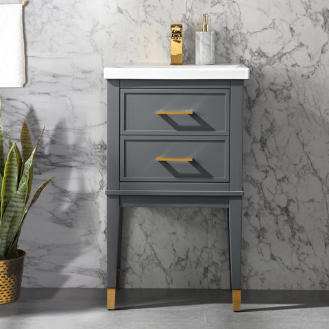 Clara 20" Single Bathroom Vanity Set - Dark Gray (SOLD OUT)