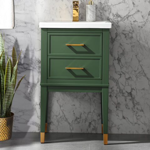 Clara 20" Single Bathroom Vanity Set - Vogue Green