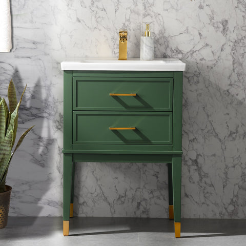 Clara 24" Single Bathroom Vanity Set - Vogue Green