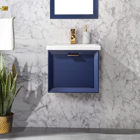 Danbury 20" Single Bathroom Vanity Set - Navy Blue