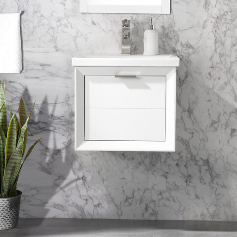 Danbury 20" Single Bathroom Vanity Set - White