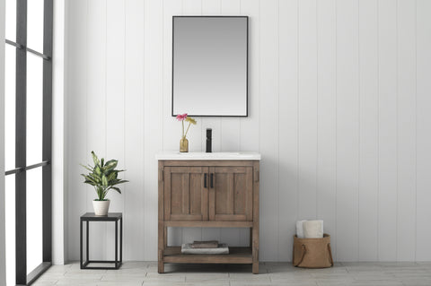 Harvey 30" Single Bathroom Vanity Set - Brown Spruce