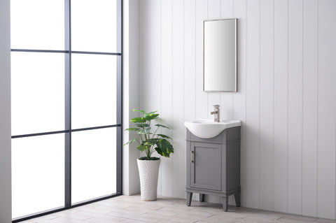 Ivy 20" Single Bathroom Vanity Set - Gray