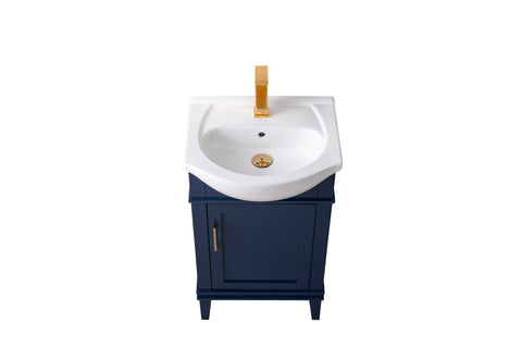 Ivy 20" Single Bathroom Vanity Set - Navy Blue