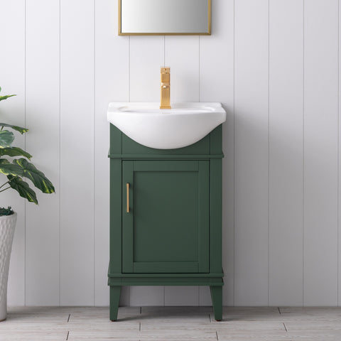 Ivy 20" Single Bathroom Vanity Set - Vogue Green