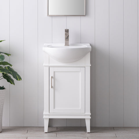 Ivy 20" Single Bathroom Vanity Set - White (SOLD OUT)