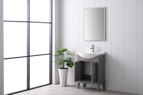 Ivy 24" Single Bathroom Vanity Set - Gray