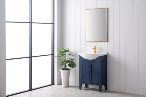 Ivy 24" Single Bathroom Vanity Set - Navy Blue