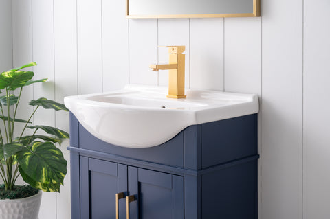 Ivy 24" Single Bathroom Vanity Set - Navy Blue (SOLD OUT)