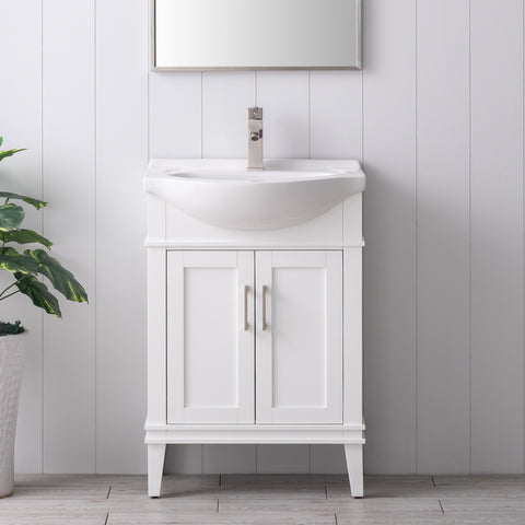 Ivy 24" Single Bathroom Vanity Set - White (SOLD OUT)