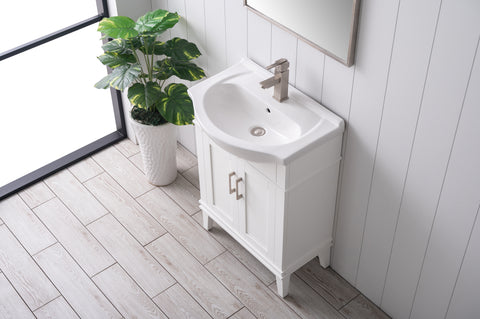 Ivy 24" Single Bathroom Vanity Set - White