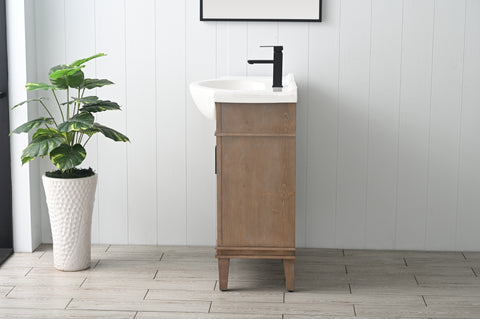 Ivy 30" Single Bathroom Vanity Set - Brown Spruce