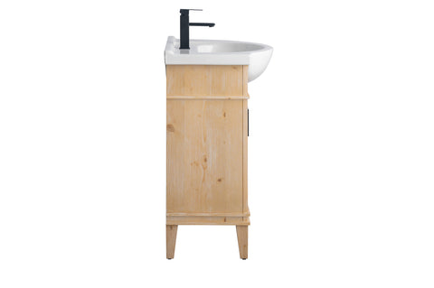 Ivy 30" Single Bathroom Vanity Set - Teak White