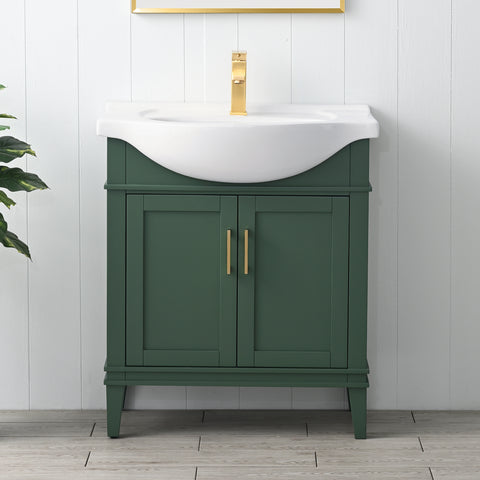Ivy 30" Single Bathroom Vanity Set - Vogue Green