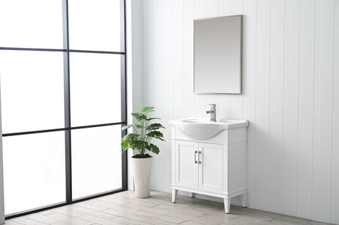 Ivy 30" Single Bathroom Vanity Set - White