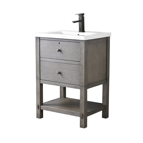 Katie 24" Rustic Modern Farmhouse Vanity - Driftwood Gray