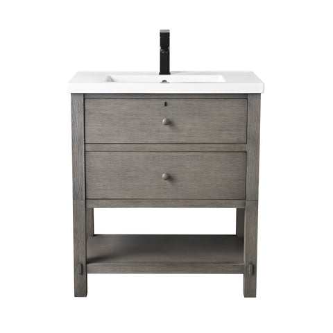 Katie 30" Rustic Modern Farmhouse Vanity - Driftwood Gray