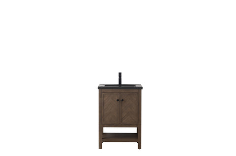 Landon 24" Single Bathroom Vanity Set - Black Top