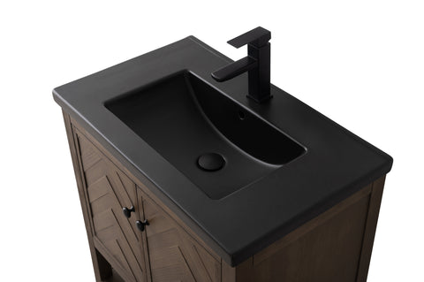 Landon 30" Single Bathroom Vanity Set - Black Top