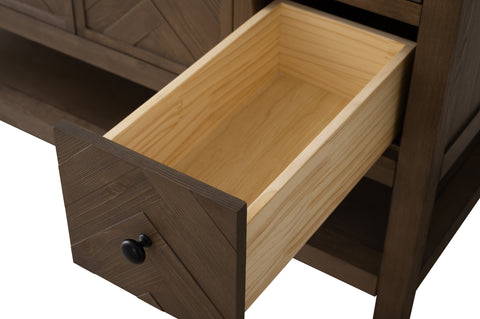 Landon 48" Modern Herringbone Pattern Bathroom Vanity