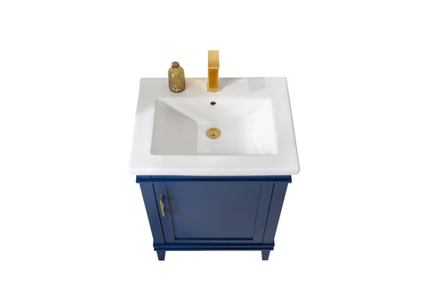 Avery 24" Single Bathroom Vanity Set - Navy Blue