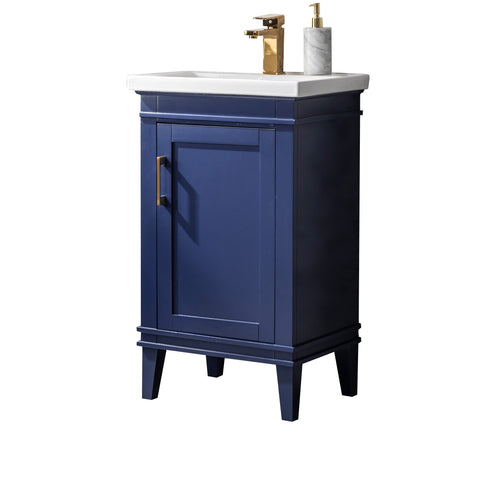 Avery 20" Single Bathroom Vanity Set - Navy Blue