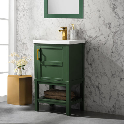 Bailey 20" Single Bathroom Vanity Set - Vogue Green