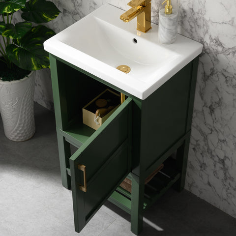 Bailey 20" Single Bathroom Vanity Set - Vogue Green