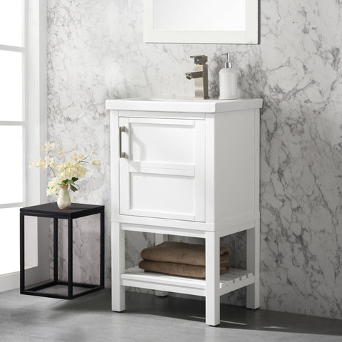 Bailey 20" Single Bathroom Vanity Set - White