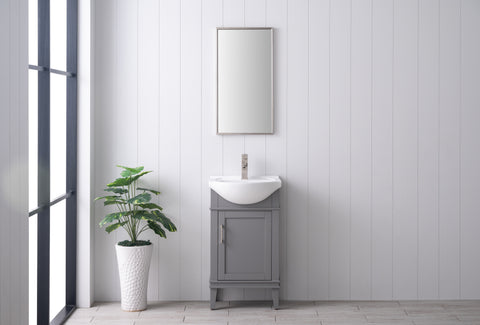 Ivy 20" Single Bathroom Vanity Set - Gray