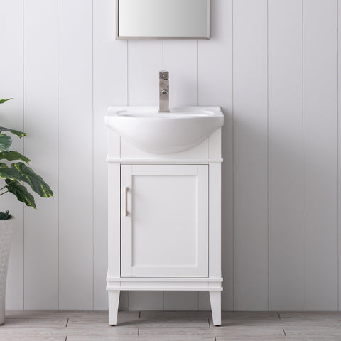 Ivy 20" Single Bathroom Vanity Set - White